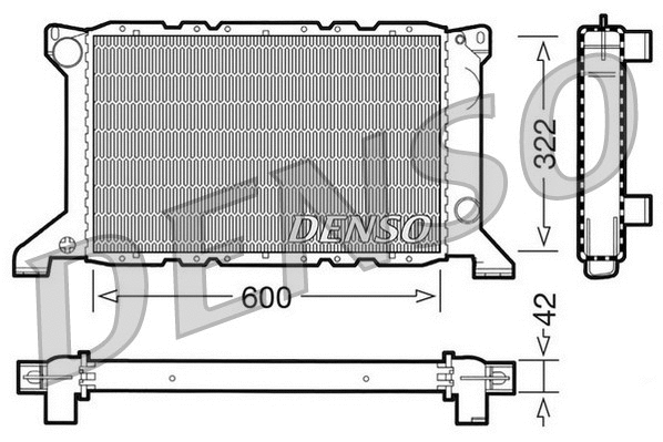 Radiator, engine cooling (DRM10098)