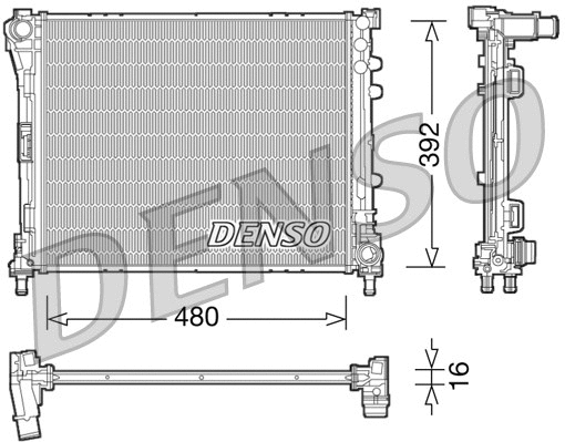 Radiator, engine cooling (DRM09087)