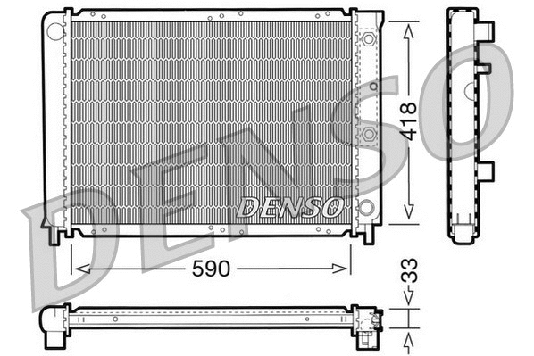 Radiator, engine cooling (DRM33032)
