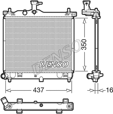 Radiator, engine cooling (DRM41012)