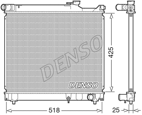 Radiator, engine cooling (DRM47037)