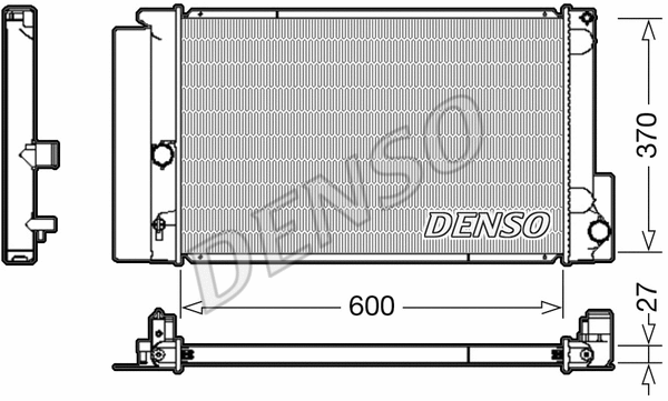 Radiator, engine cooling (DRM50087)