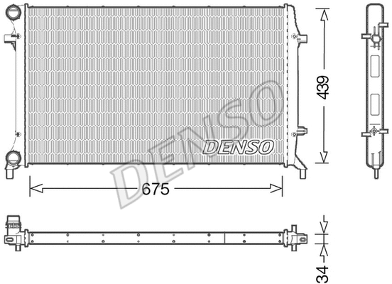 Radiator, engine cooling (DRM02027)