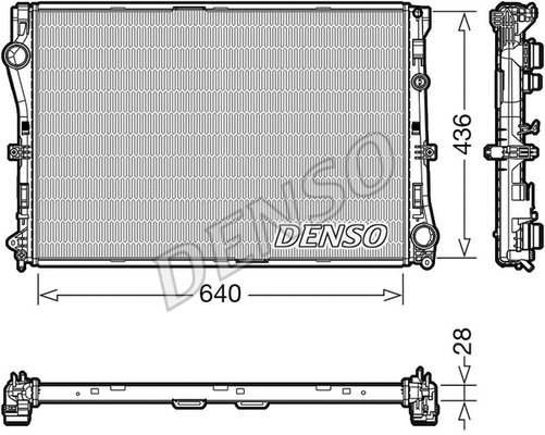 Radiator, engine cooling (DRM17103)
