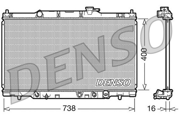 Radiator, engine cooling (DRM40012)