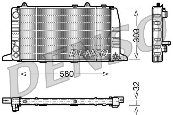 Radiator, engine cooling (DRM02011)