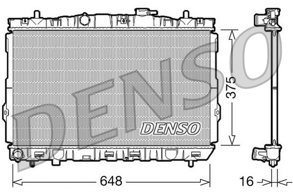 Radiator, engine cooling (DRM41001)