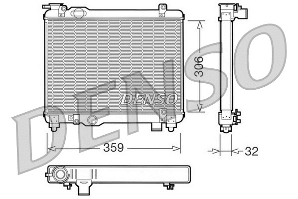 Radiator, engine cooling (DRM09082)