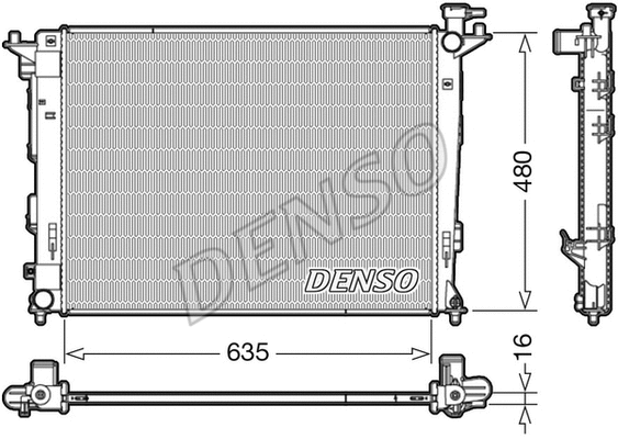 Radiator, engine cooling (DRM41006)