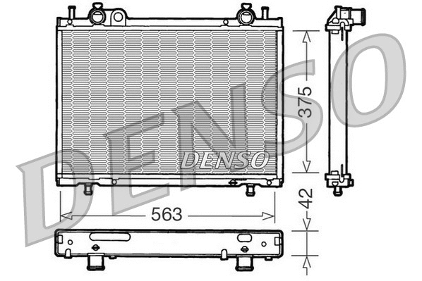 Radiator, engine cooling (DRM09021)