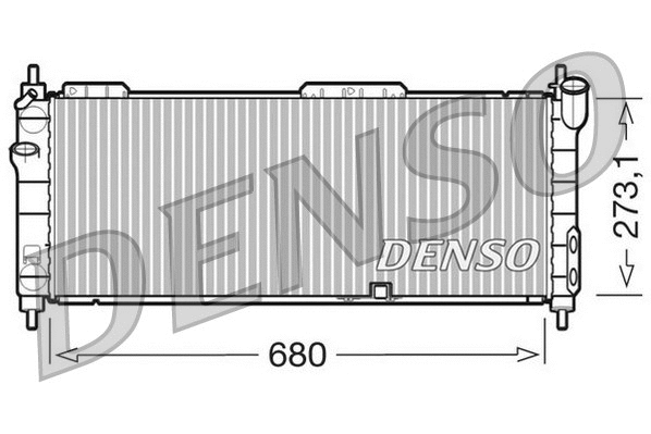 Radiator, engine cooling (DRM20042)