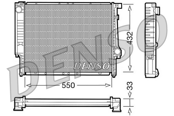 Radiator, engine cooling (DRM05041)
