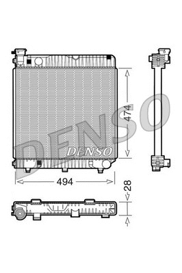 Radiator, engine cooling (DRM17001)