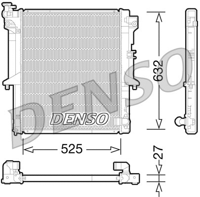 Radiator, engine cooling (DRM45034)