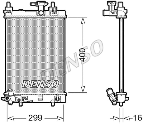 Radiator, engine cooling (DRM35004)