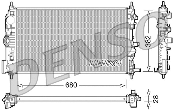 Radiator, engine cooling (DRM15005)