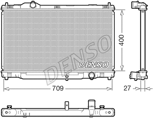 Radiator, engine cooling (DRM51018)