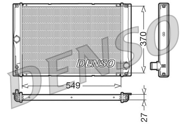 Radiator, engine cooling (DRM50023)