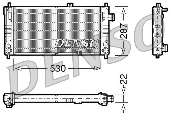 Radiator, engine cooling (DRM20062)