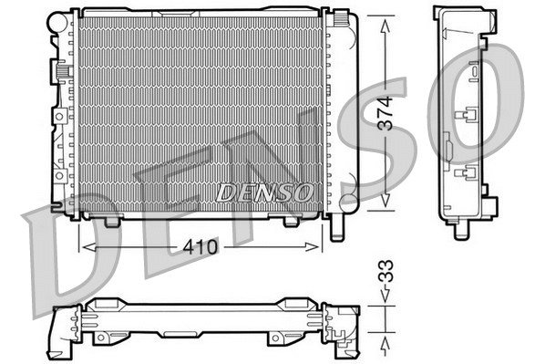 Radiator, engine cooling (DRM17062)