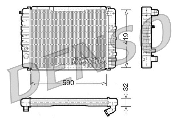 Radiator, engine cooling (DRM33003)