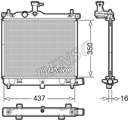 Radiator, engine cooling (DRM41009)
