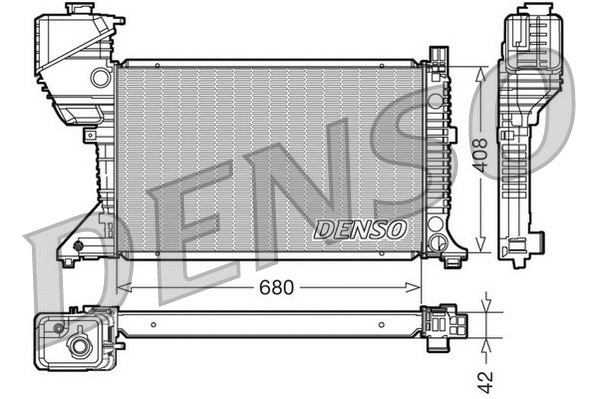 Radiator, engine cooling (DRM17017)