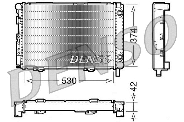 Radiator, engine cooling (DRM17026)