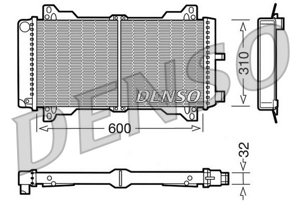 Radiator, engine cooling (DRM10014)