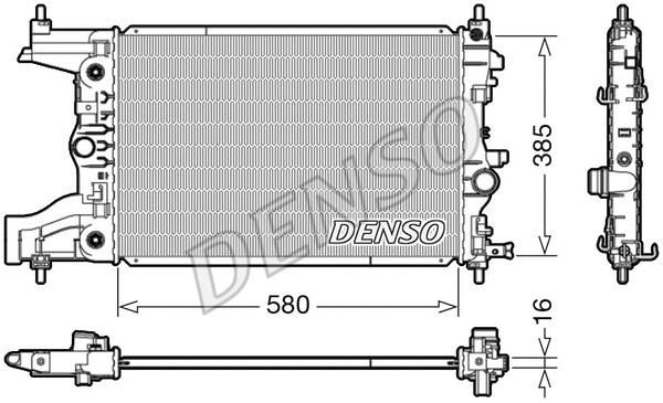 Radiator, engine cooling (DRM20005)