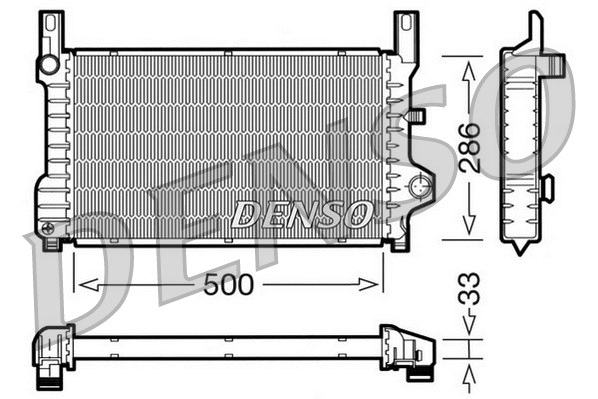 Radiator, engine cooling (DRM10036)