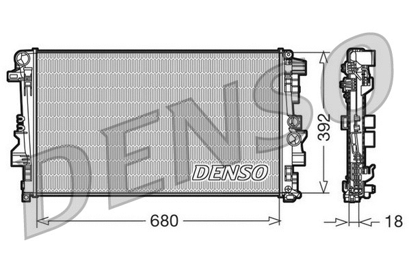 Radiator, engine cooling (DRM17012)