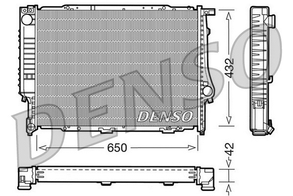 Radiator, engine cooling (DRM05055)