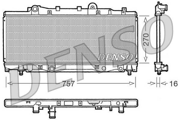 Radiator, engine cooling (DRM09094)