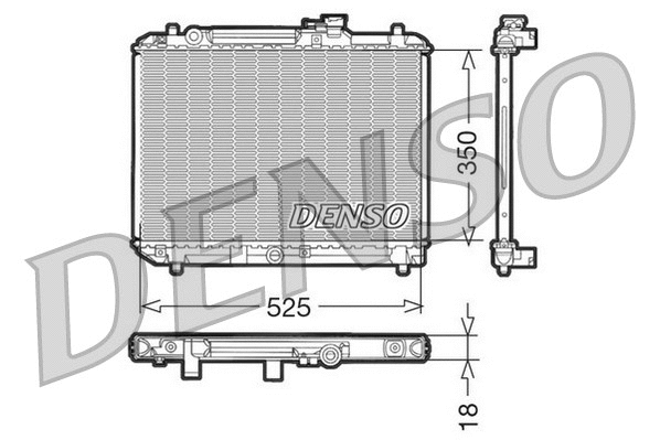 Radiator, engine cooling (DRM47001)