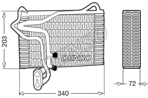 Evaporator, air conditioning (DEV02002)