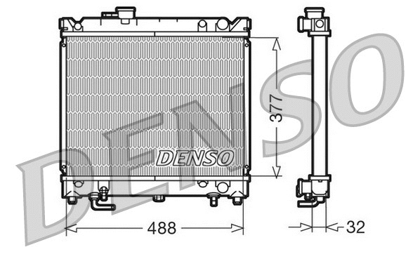 Radiator, engine cooling (DRM47010)