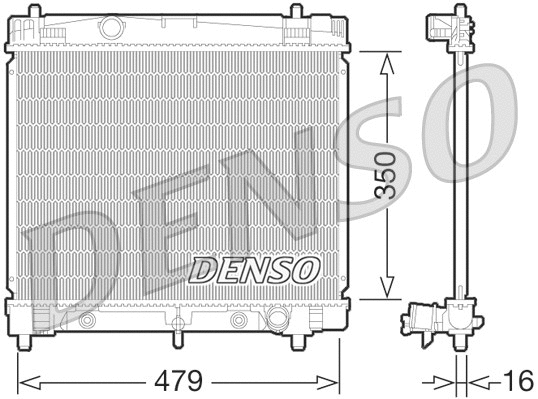 Radiator, engine cooling (DRM50070)