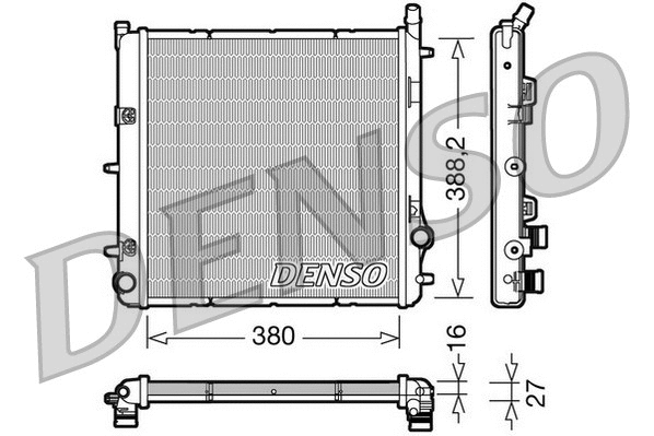 Radiator, engine cooling (DRM21005)