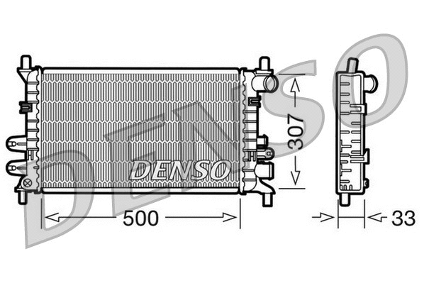 Radiator, engine cooling (DRM10027)