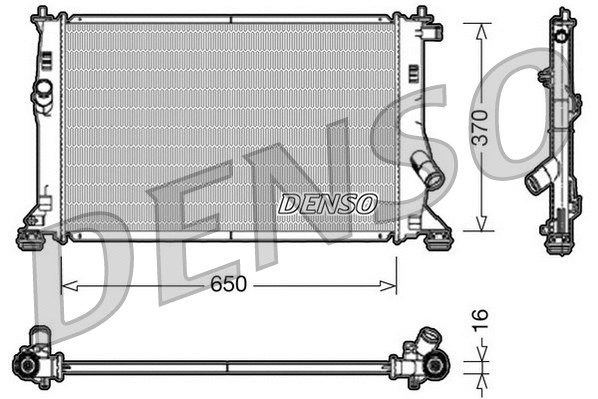 Radiator, engine cooling (DRM10076)