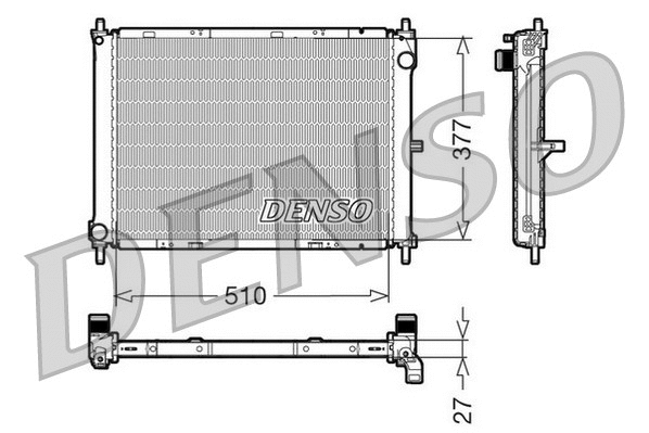 Radiator, engine cooling (DRM46003)