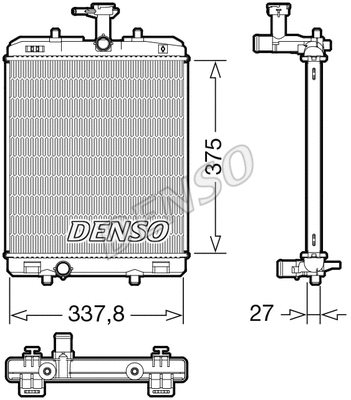 Radiator, engine cooling (DRM50134)