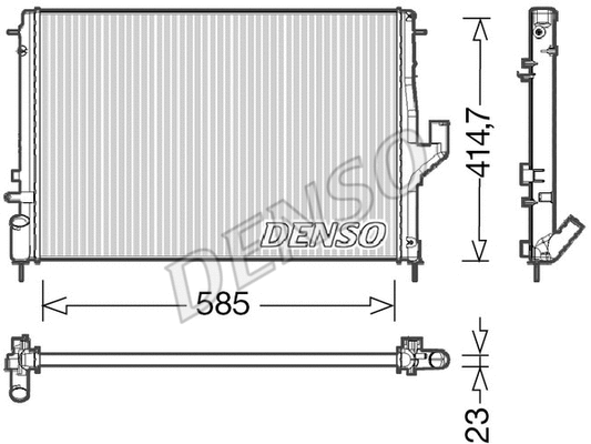Radiator, engine cooling (DRM37001)