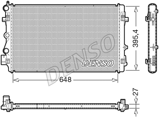 Radiator, engine cooling (DRM32051)