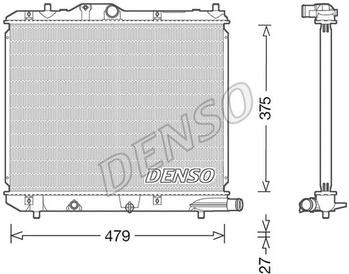 Radiator, engine cooling (DRM47013)