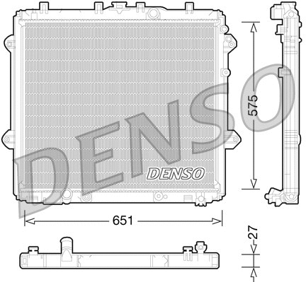 Radiator, engine cooling (DRM50060)