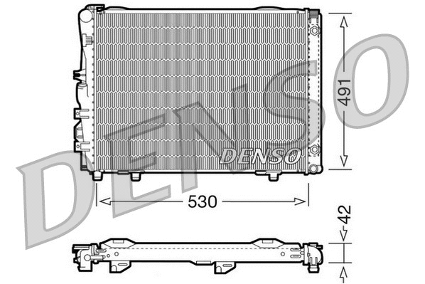 Radiator, engine cooling (DRM17030)