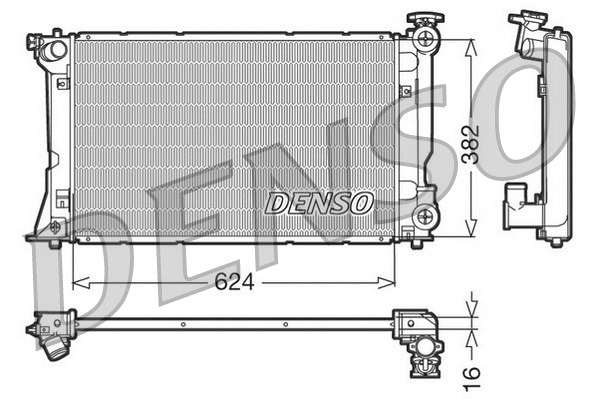 Radiator, engine cooling (DRM50018)