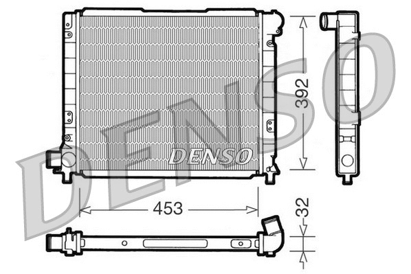 Radiator, engine cooling (DRM09051)